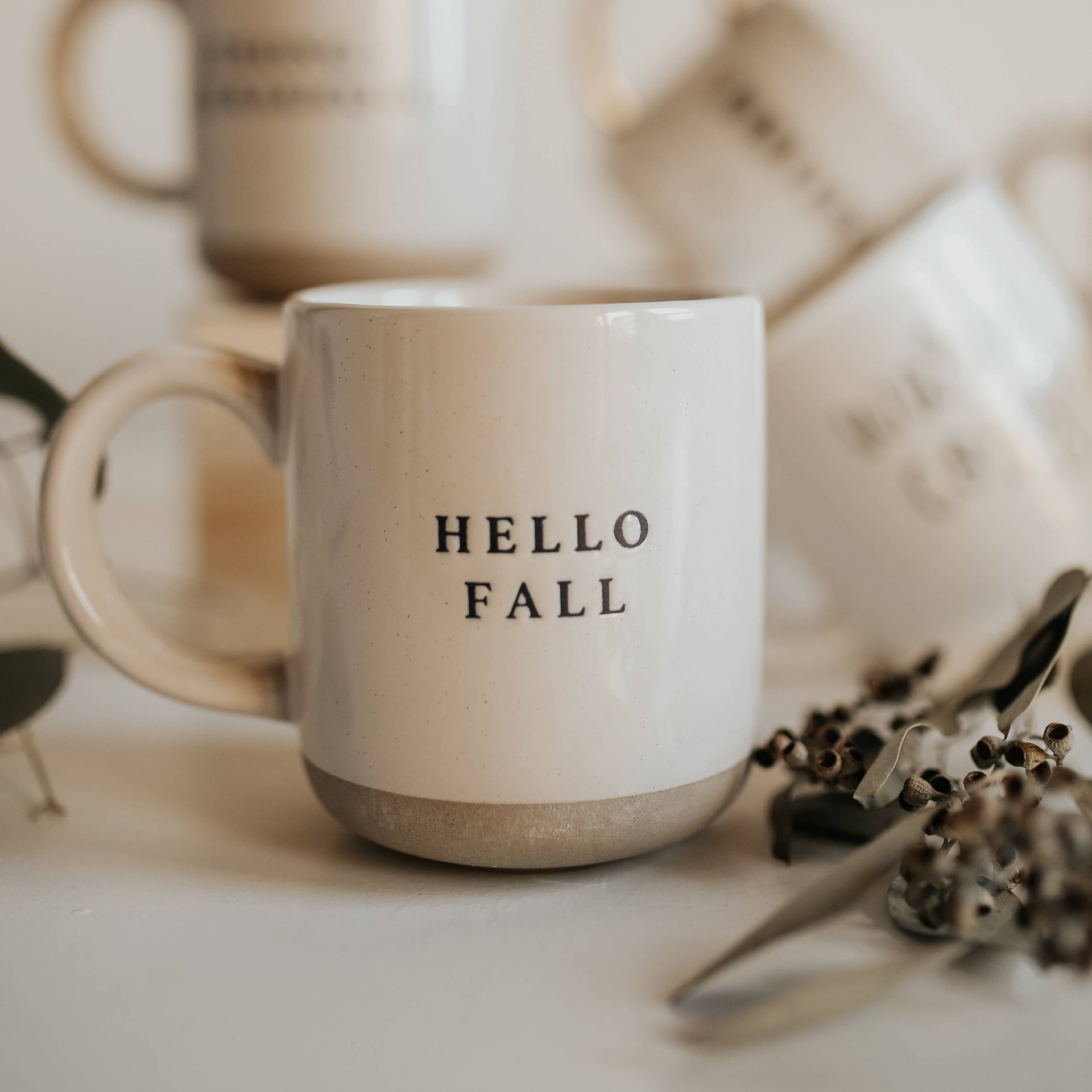 "Hello Fall" 14 oz Stoneware Mug | Niche&Co.