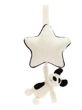 JELLYCAT Bashful Puppy Musical Pull