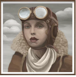 ART - Pioneer IV | (Emelia 40"W X 40"H)