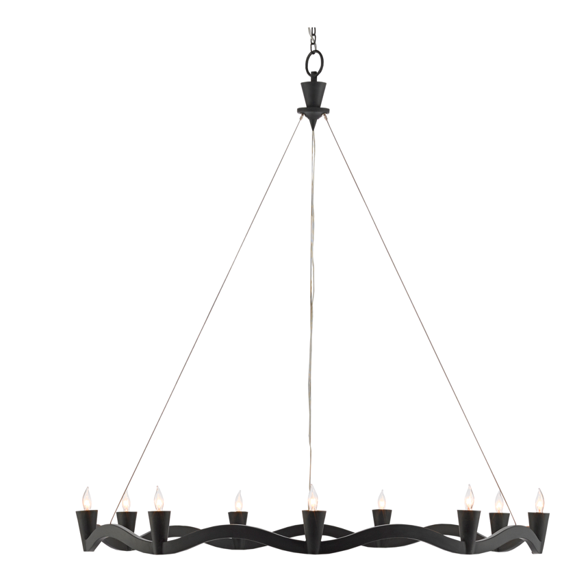 Serpentina Black Chandelier