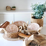 Handmade Bread Warmer & Wicker Basket - Bird Round | Niche&Co.