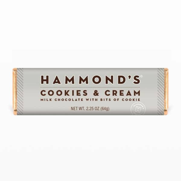 Hammond's Cookies & Creme Milk Chocolate Bar | 2.25 oz