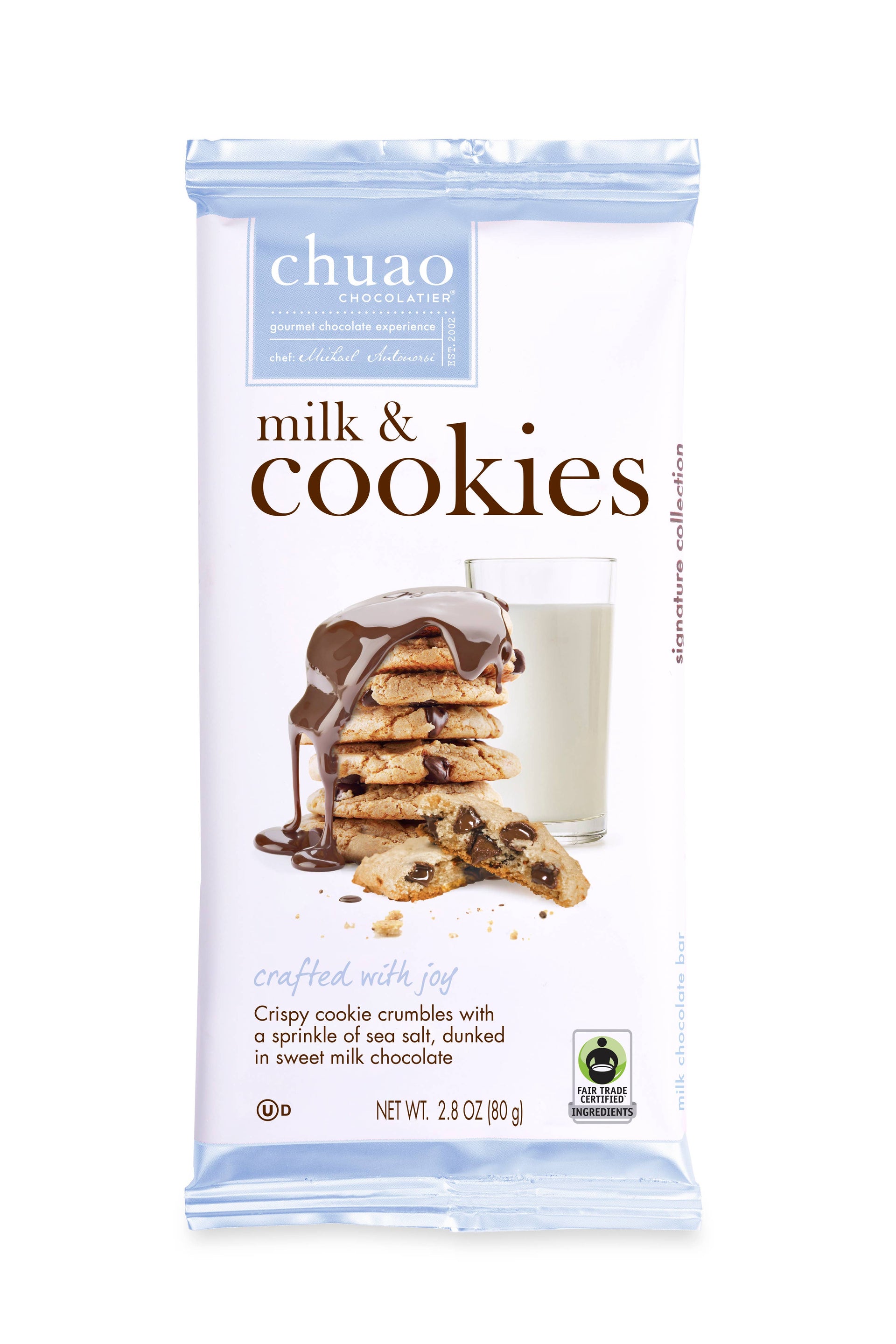 Milk & Cookies Signature Milk Chocolate Bar | 2.8 oz