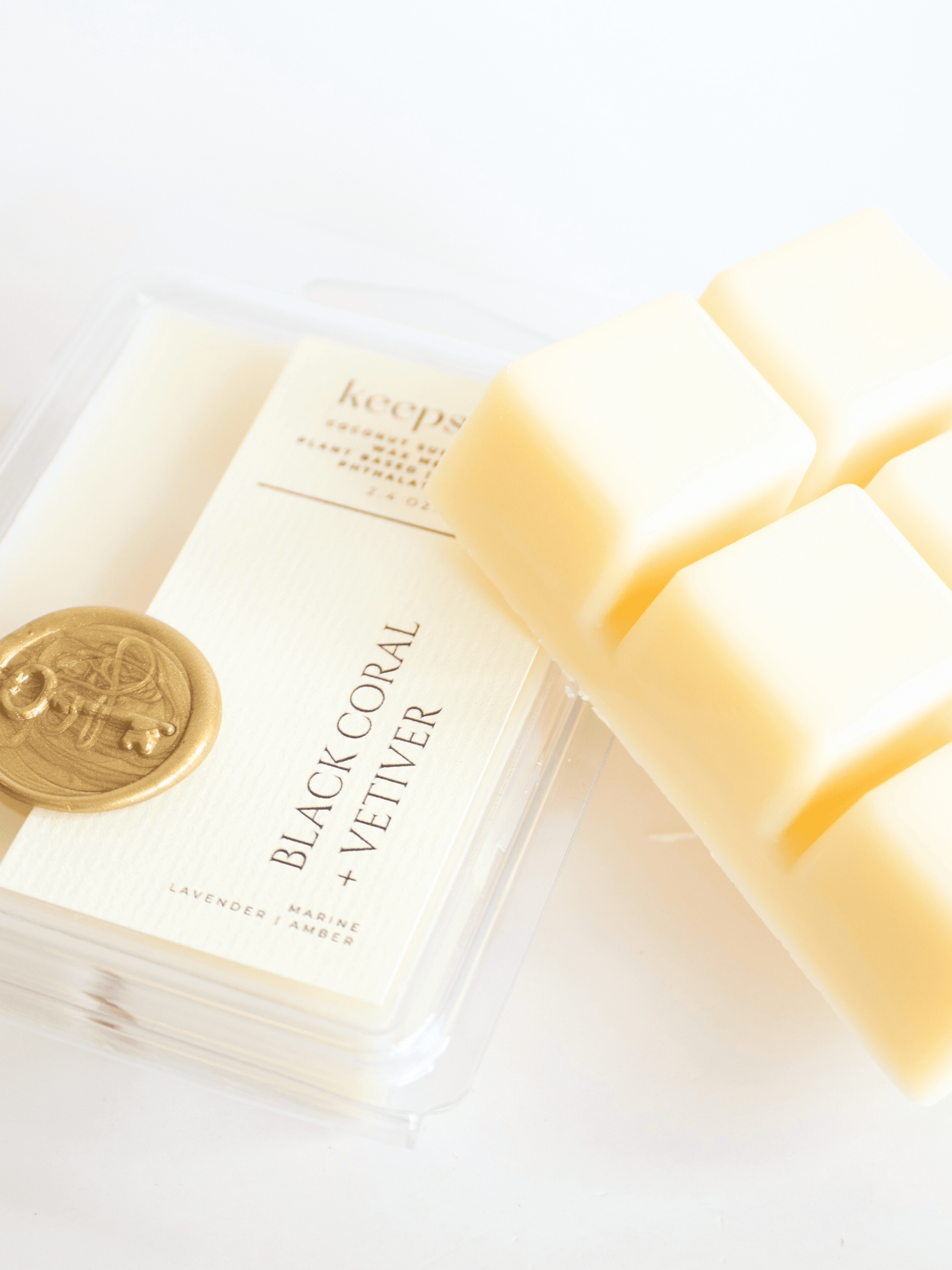 Keepsake Candle Curated Wax Melts – Black Coral + Vetiver | 2.4 oz