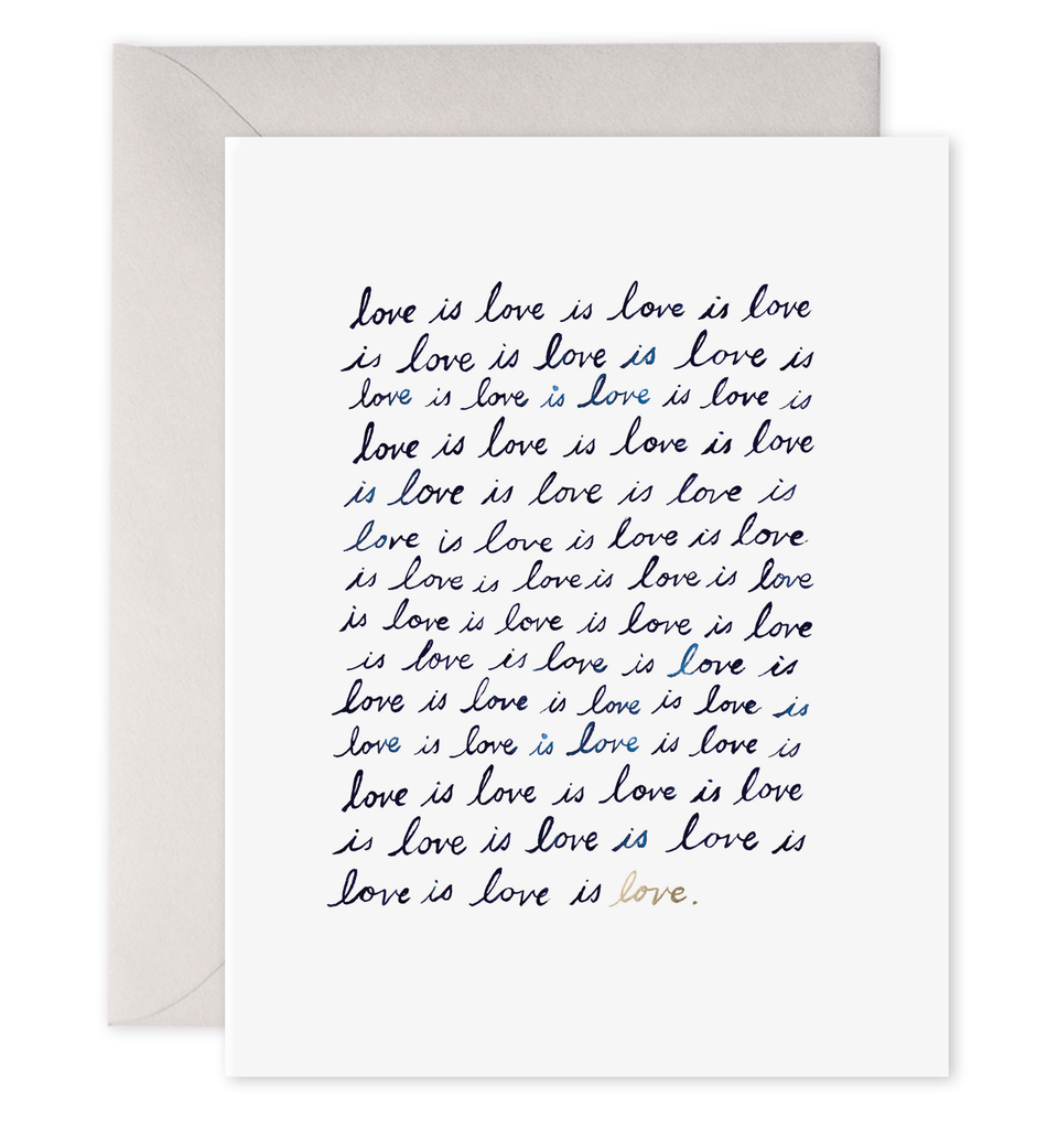 Love Is Love | Wedding Pride Greeting Card