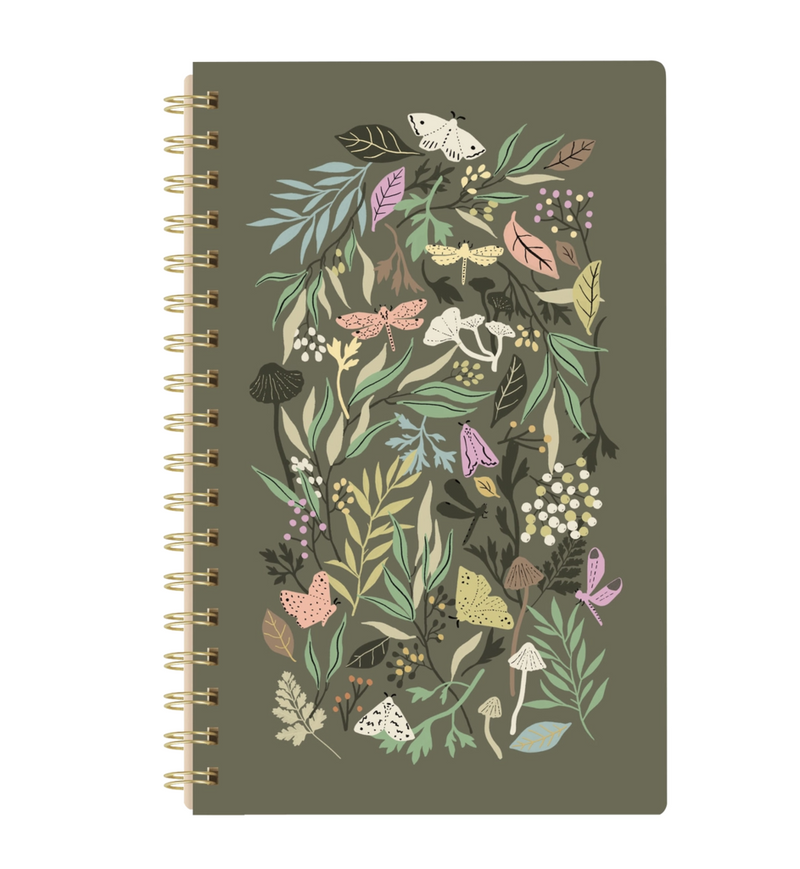 Garden At Dusk Signature Spiral Journal