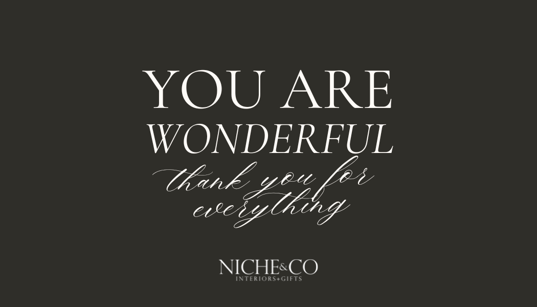 NICHE&CO E-Gift Card - Thank you