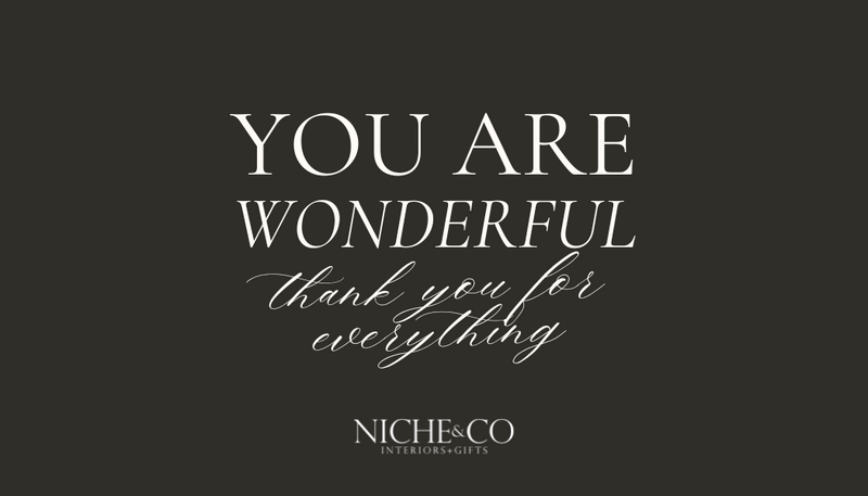 NICHE&CO E-Gift Card - Thank you