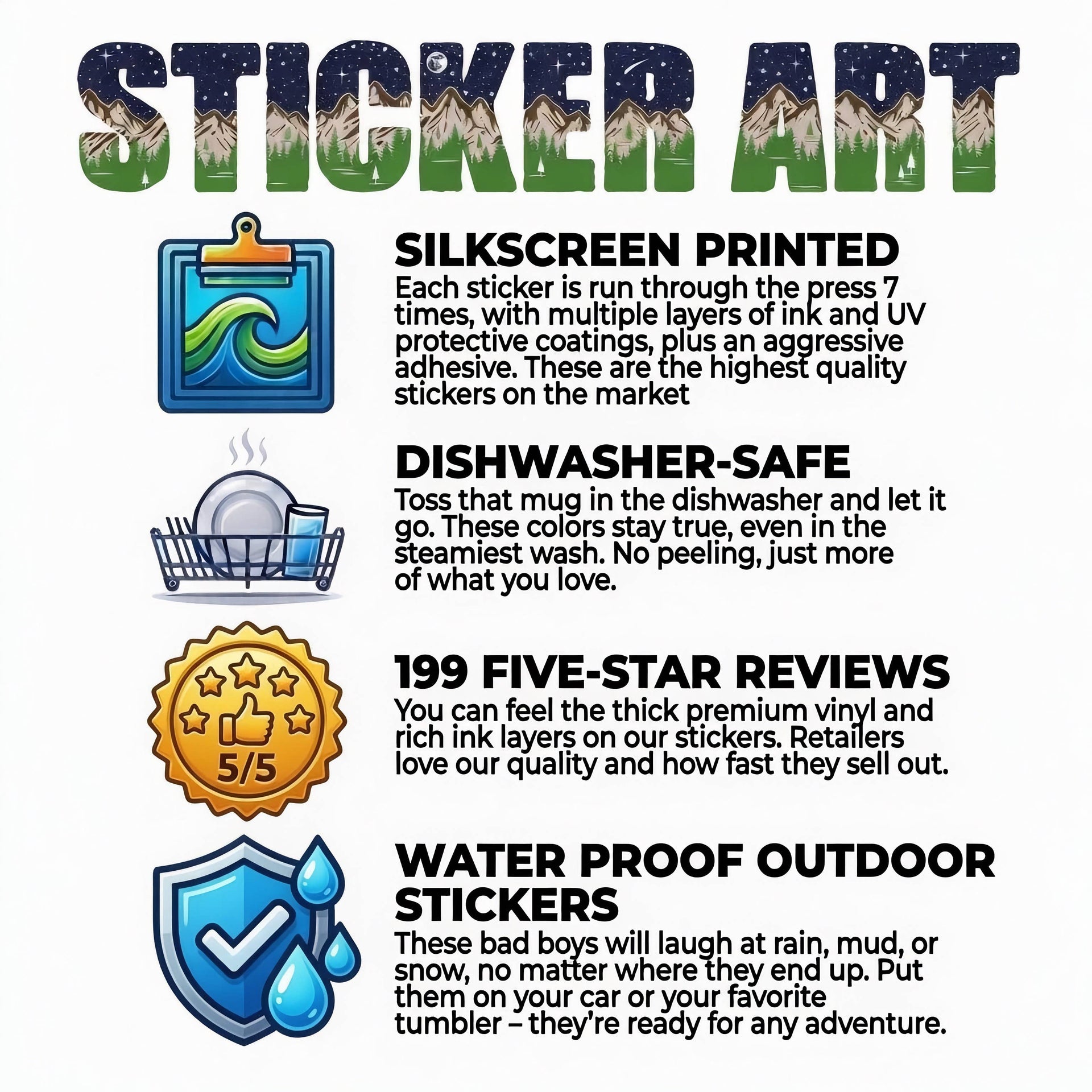 Buck Deer Waterproof Sticker