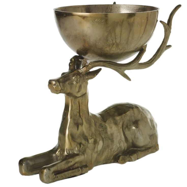 Bronzed Buck Bowl