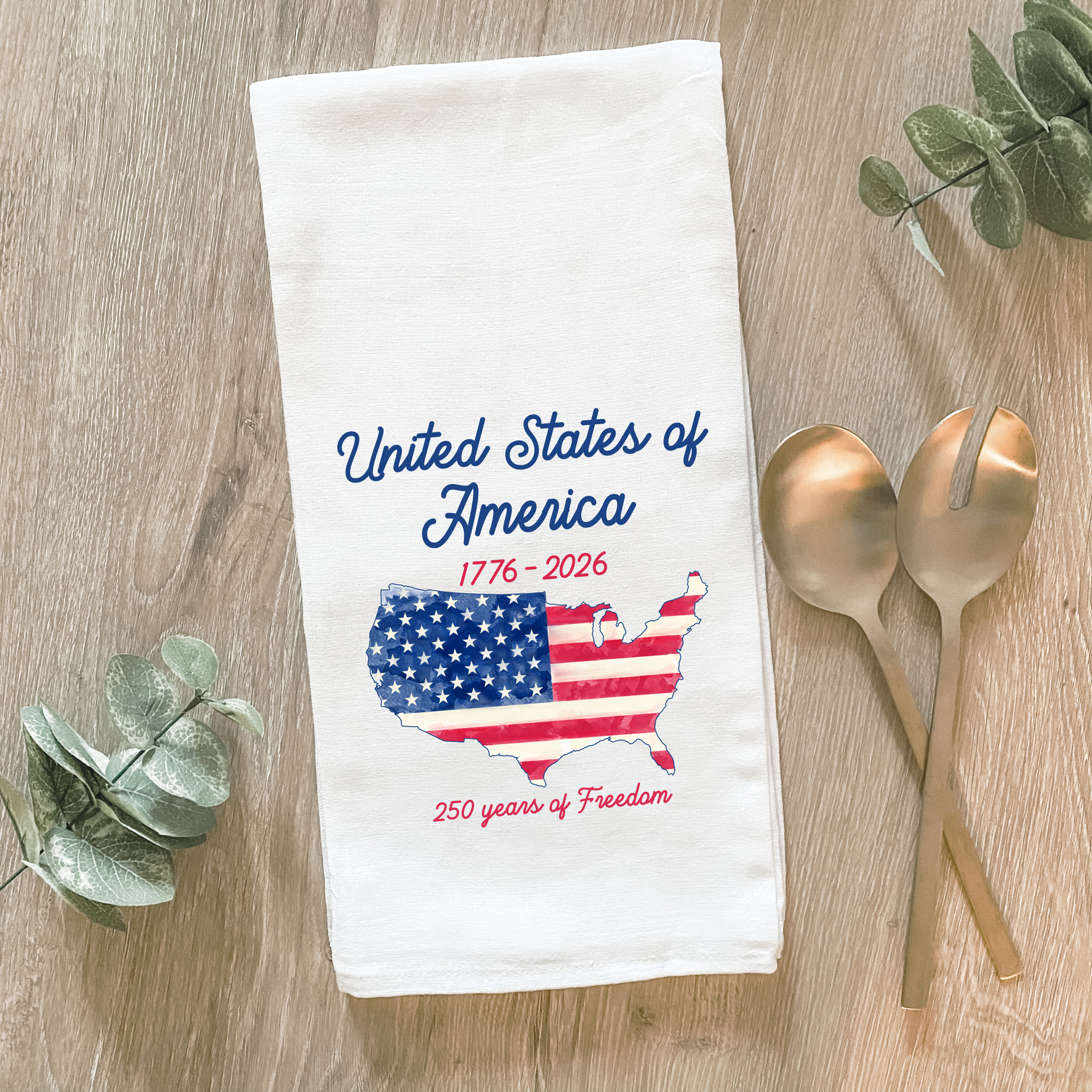 United States of America 250 Years Cotton Tea Towel