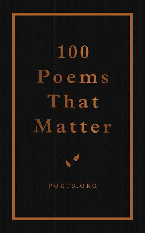 100 Poems That Matter by The Academy of American Poets | Niche&Co.