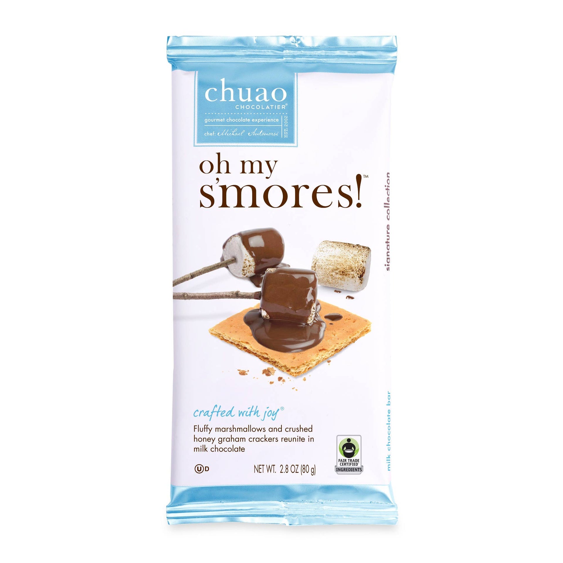 Oh My S'mores! Signature Milk Chocolate Bar | 2.8 oz