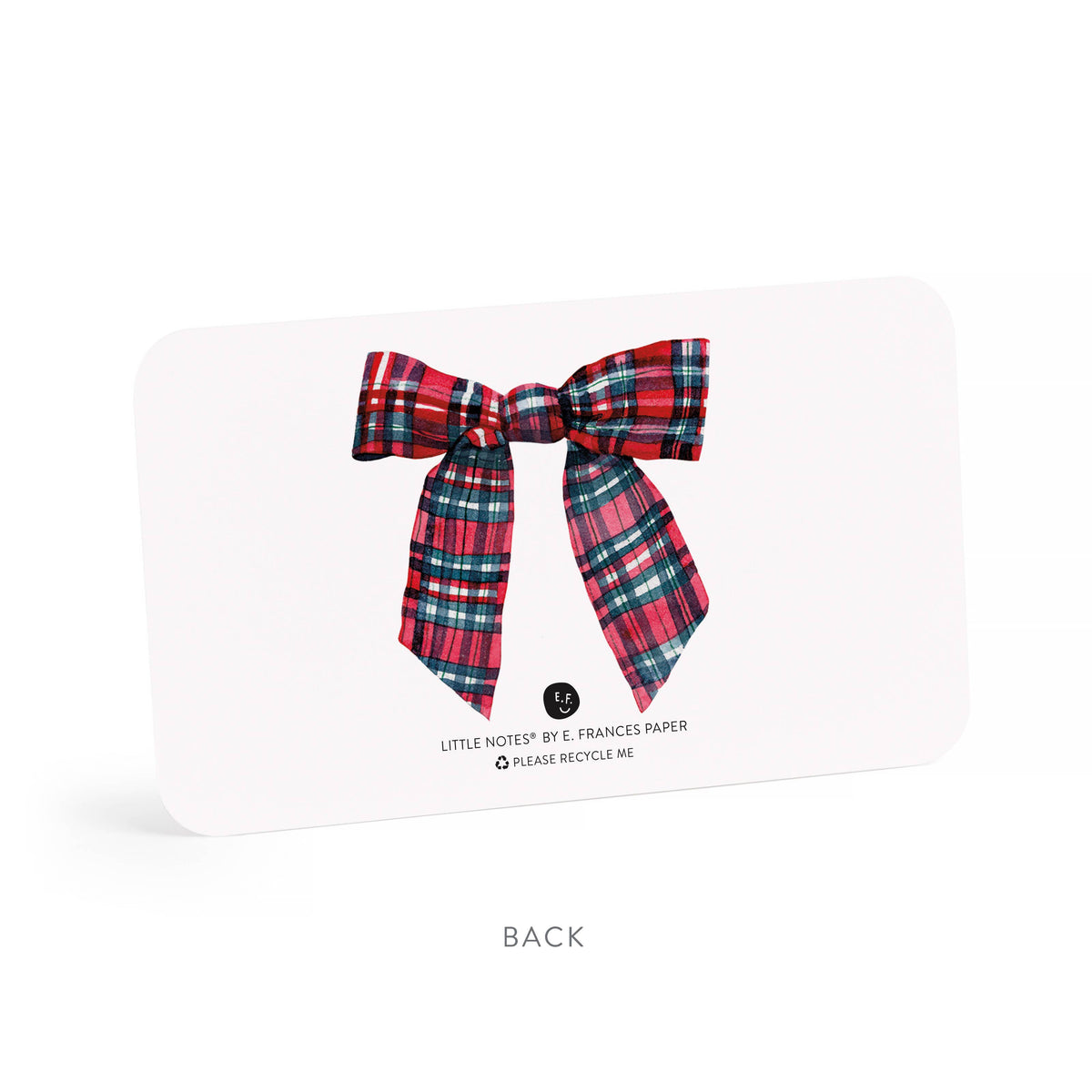 Plaid Bow Christmas Little Notes – Set of 55