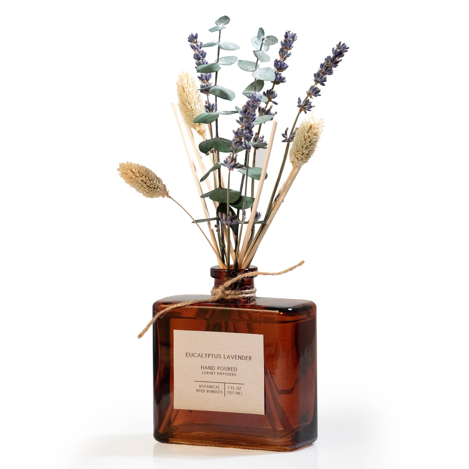Andaluca Eucalyptus Lavender Bouquet Reed Diffuser | 7 oz Botanical Reed Diffuser