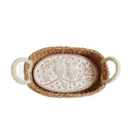 Handmade Bread Warmer & Wicker Basket - Owl Oval | Niche&Co.