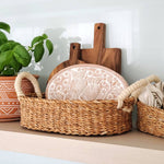 Handmade Bread Warmer & Wicker Basket - Owl Oval | Niche&Co.