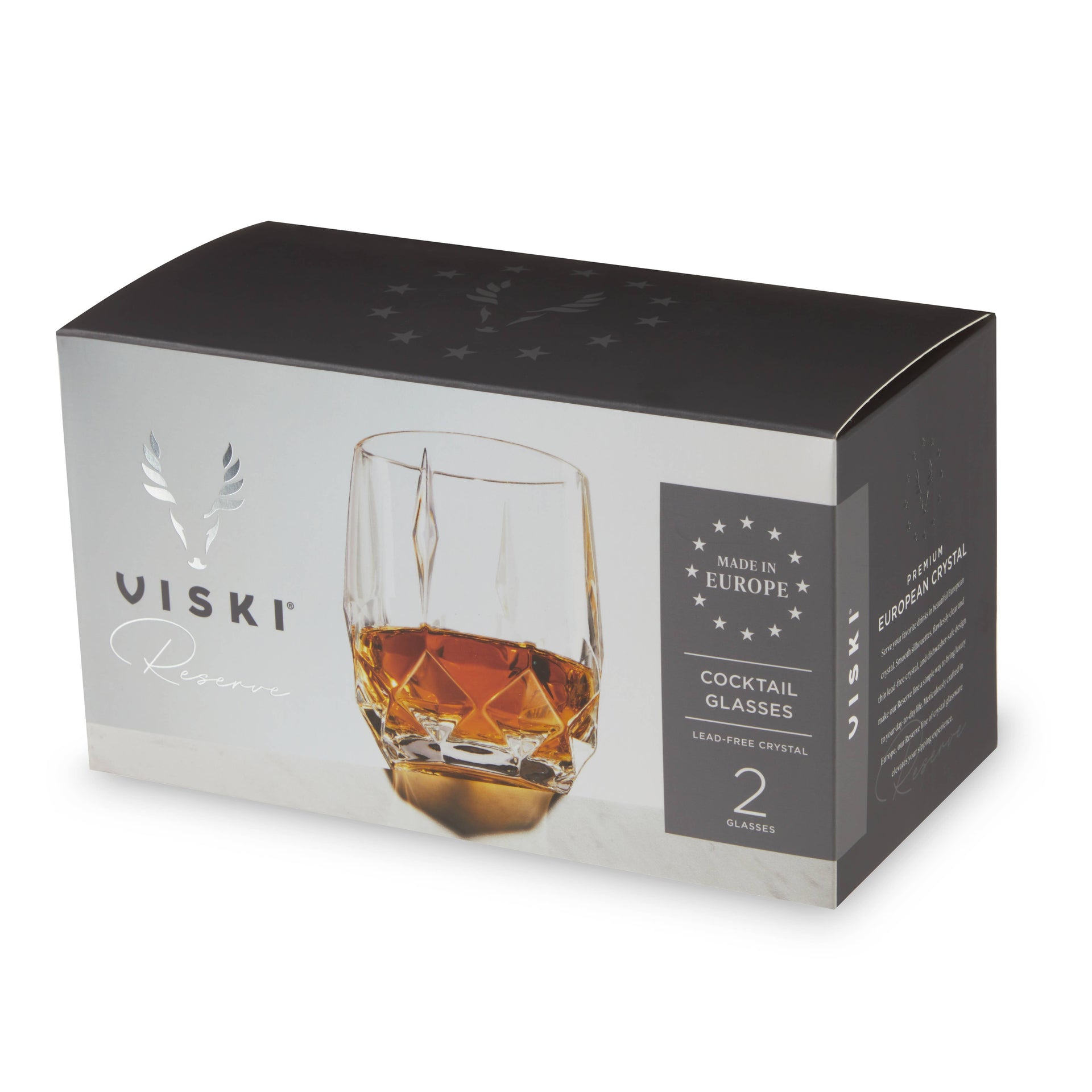 Viski - Reserve Bruno Crystal Cocktail Glasses - Set of 2 by Viski