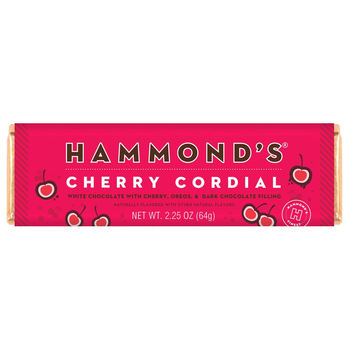 White & Dark Chocolate - Cherry Cordial - 2.25oz