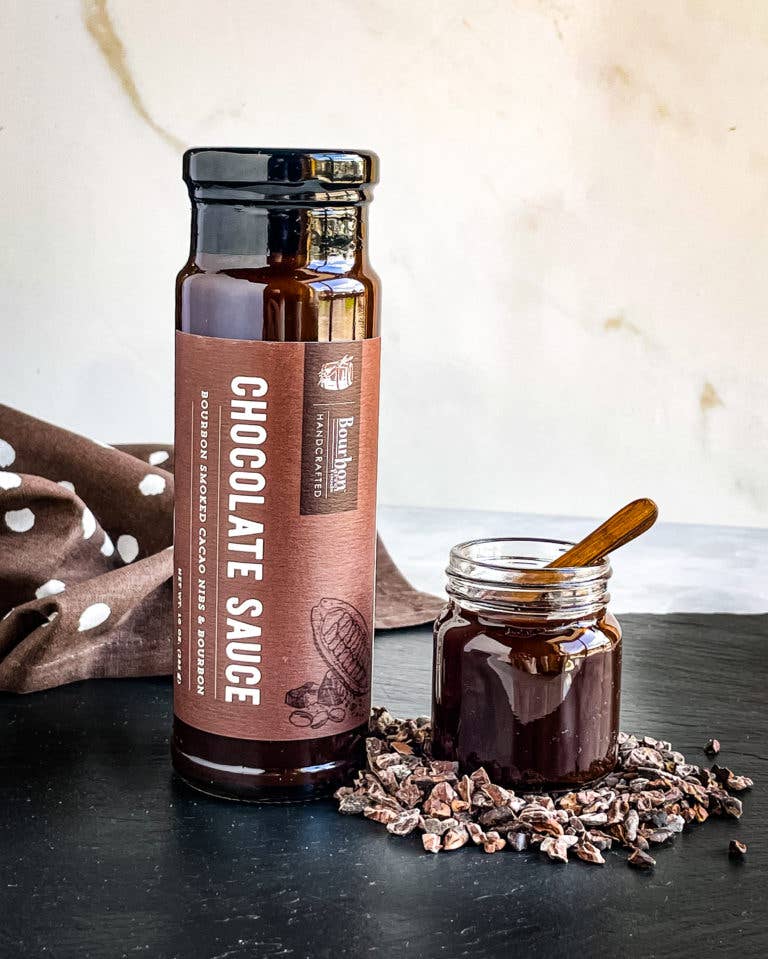 Chocolate Sauce with Bourbon Smoked Cacao Nibs & Bourbon | Niche&Co.