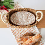 Handmade Bread Warmer & Wicker Basket - Owl Oval | Niche&Co.