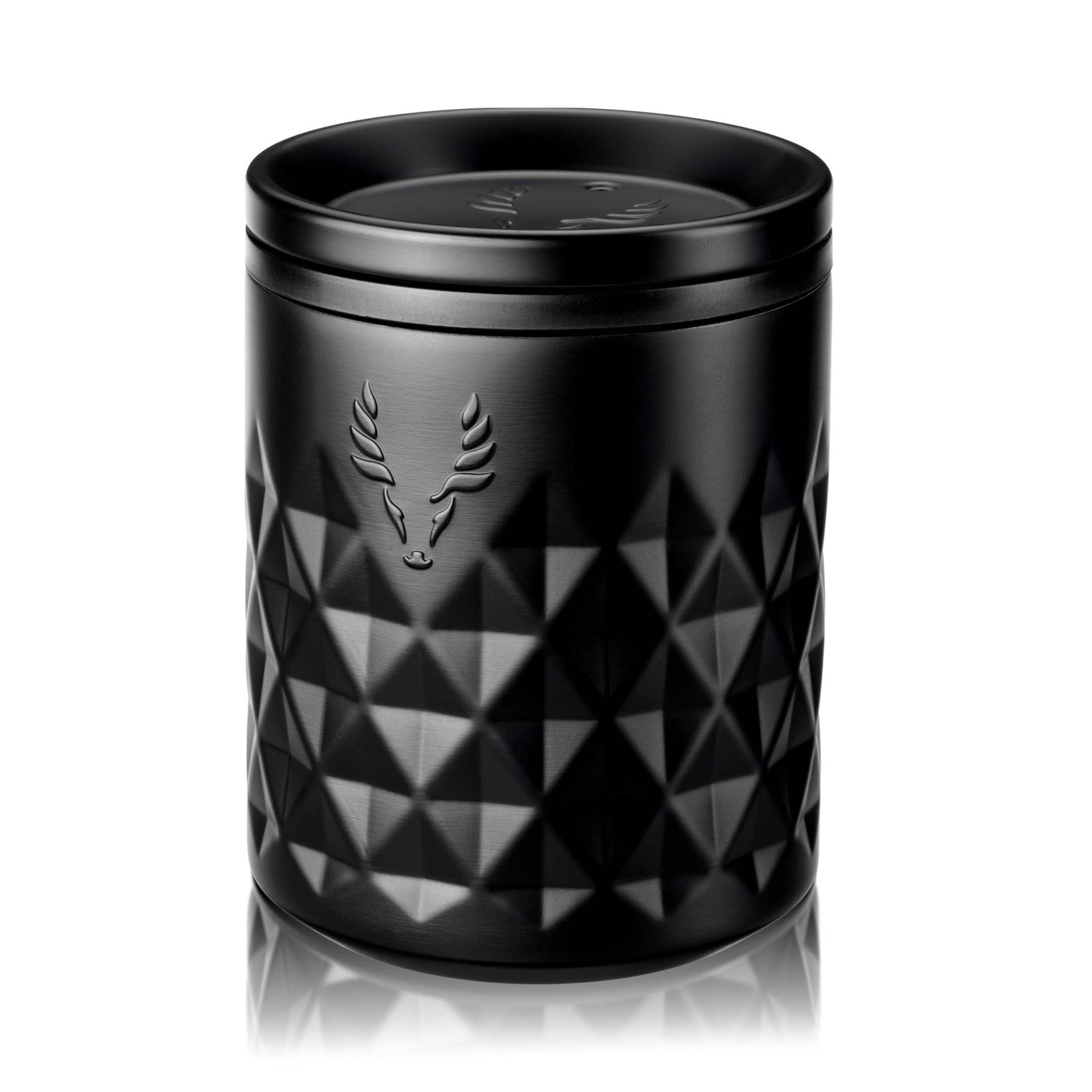 Viski - Paragon Stainless Steel Rocks Tumbler w/ Lid - Obsidian