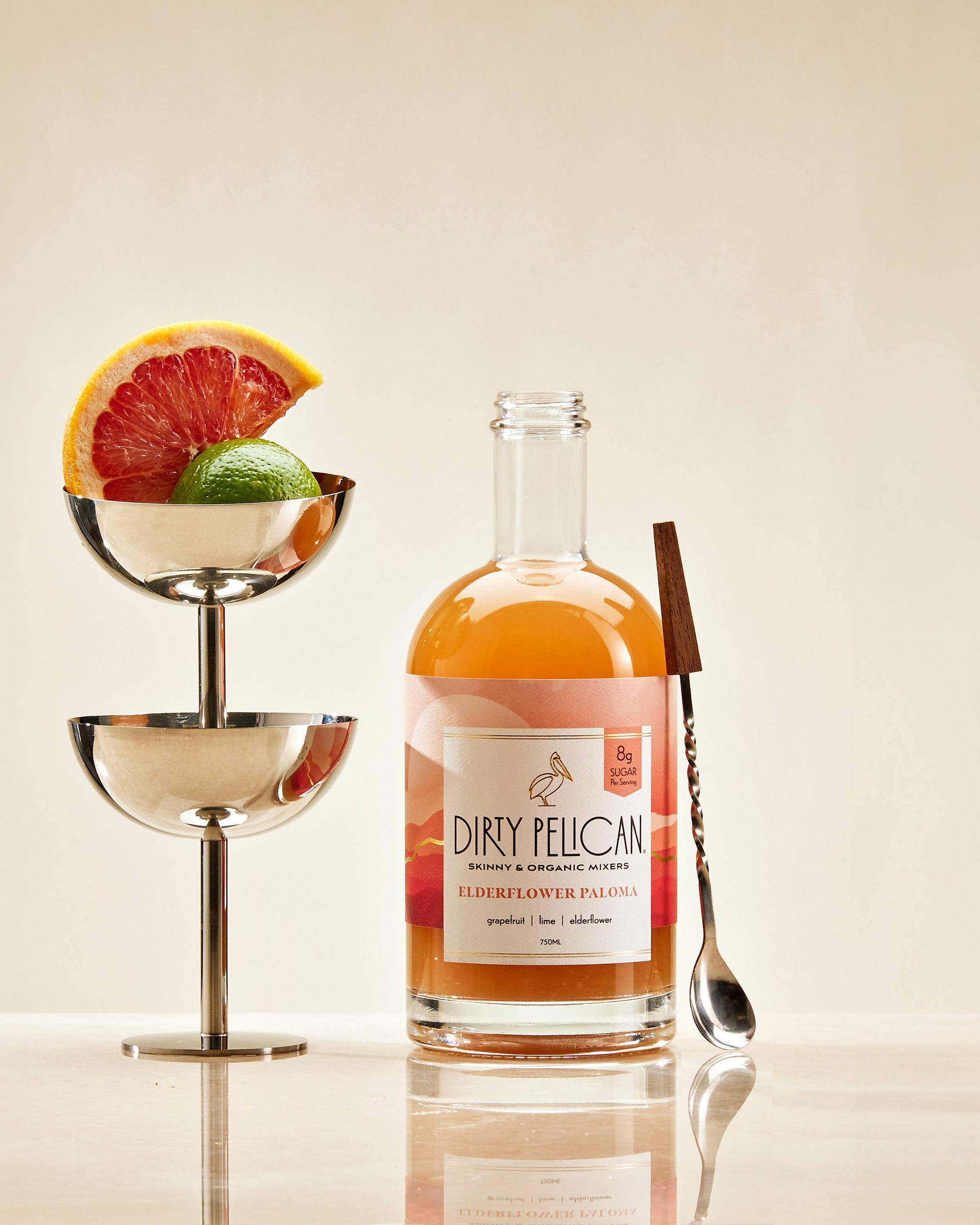 Dirty Pelican Elderflower Paloma Cocktail Mixer 750mL