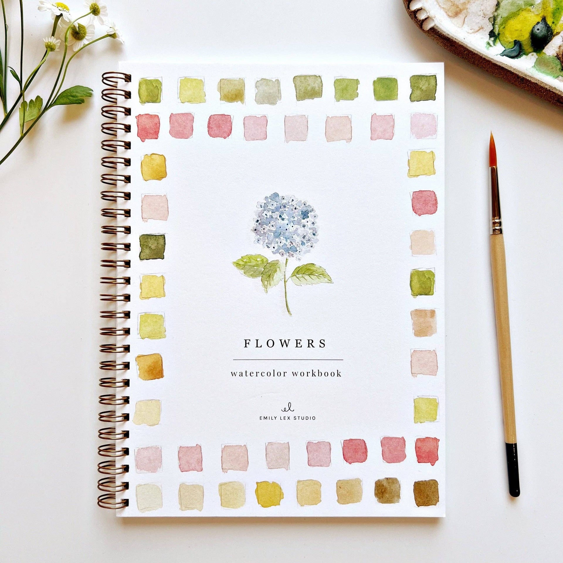 Flowers watercolor workbook | Niche&Co.