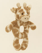JELLYCAT Bashful Giraffe Ring Rattle