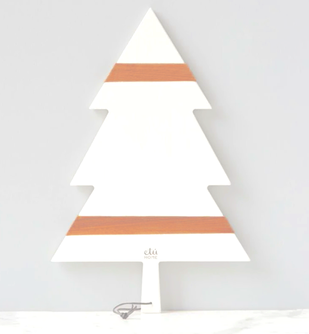 White Mod Tree Charcuterie Board, Large