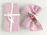 Cotton Napkins with Stripes, Set of 4