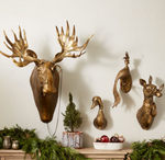Eric + Eloise Collection - Eugene Moose Bronzed Hanging Wall Mount