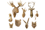 Eric + Eloise Collection - Frankie The Deer Bronzed Hanging Wall Mount