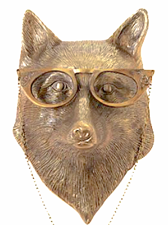 Eric + Eloise Collection - Eloise Fox Bronzed Hanging Wall Mount