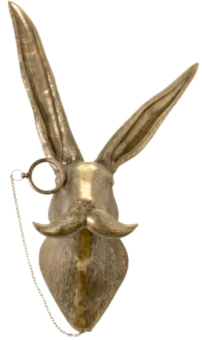 Eric + Eloise Collection - Eric The Hare Bronzed Hanging Wall Mount