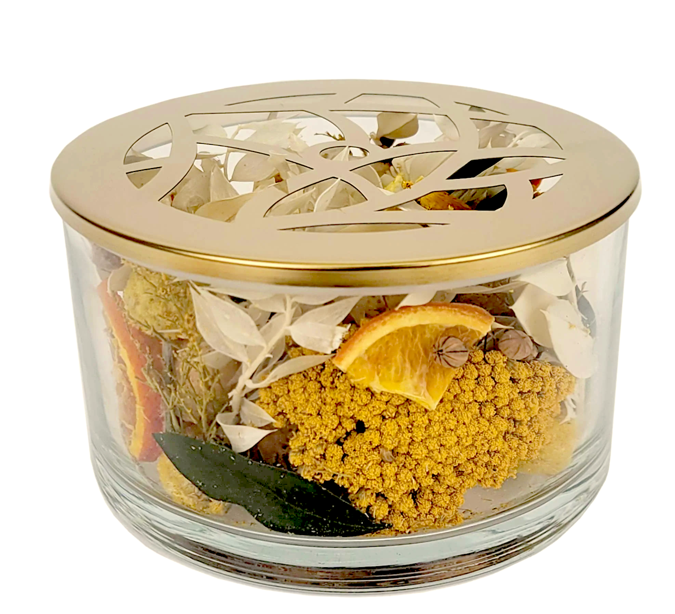 Andaluca - Lemon Zest & Thyme Glass Bowl Potpourri
