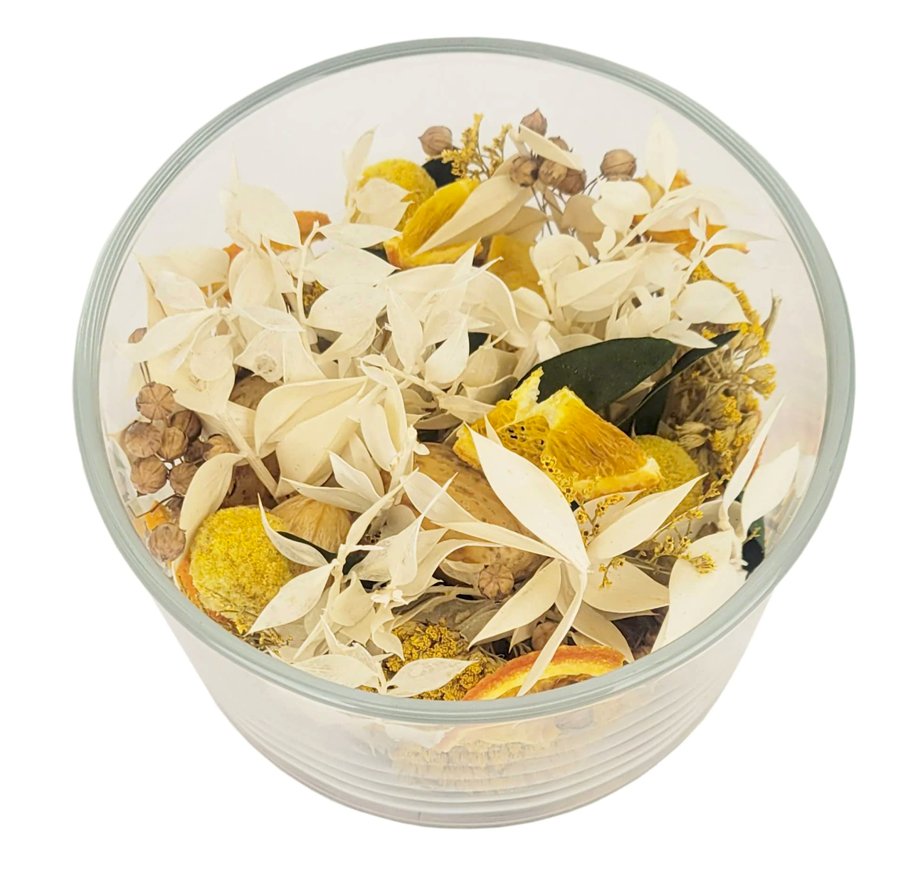 Andaluca - Lemon Zest & Thyme Glass Bowl Potpourri