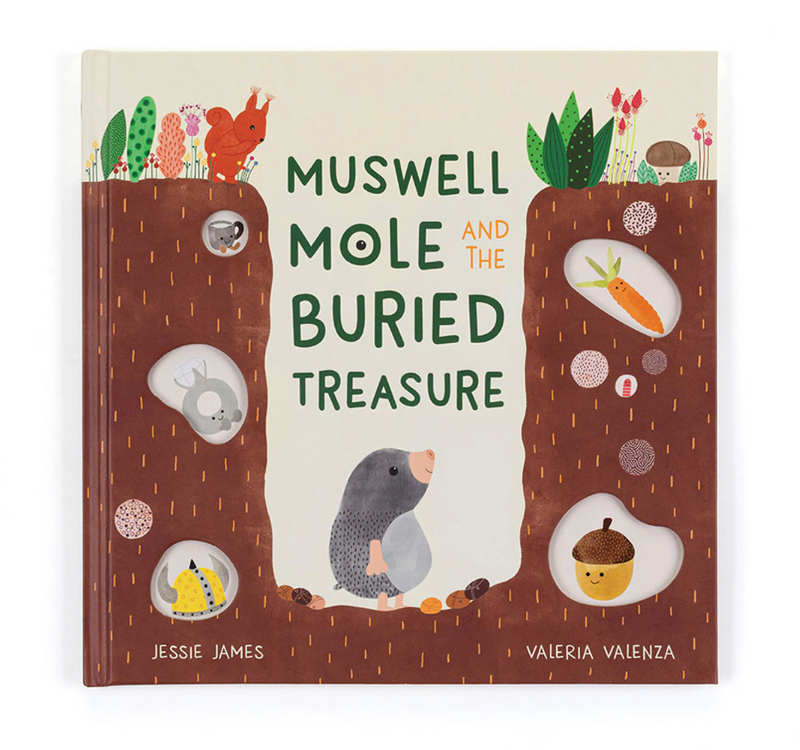 JELLYCAT Musewell Mole and the Buried Treasure