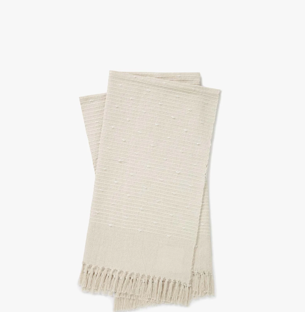 MAGNOLIA HOME - White throw