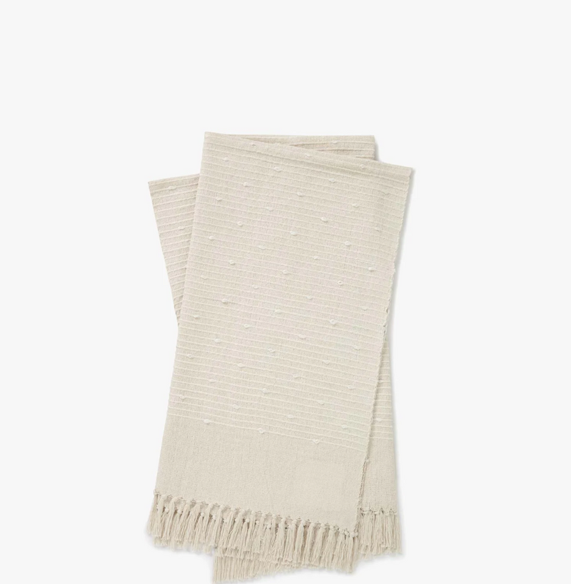 MAGNOLIA HOME - White throw