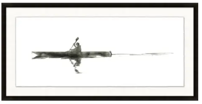 ART - Paddle Silhouette | (42"W X 21"H)