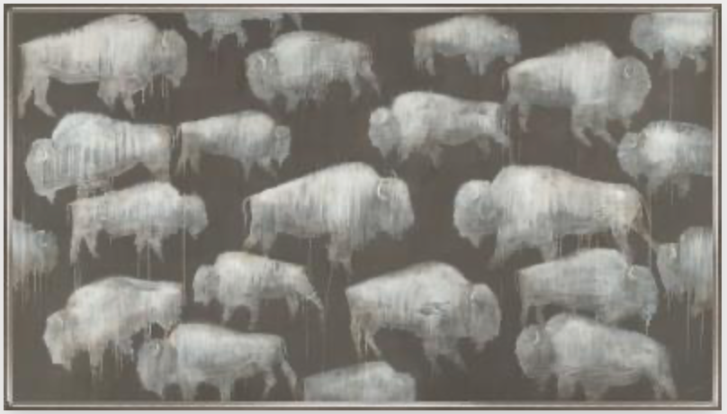 ART - Los Bisontes | (74.5"W X 42.5"H)