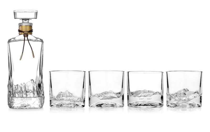 Whiskey Glass Set - American Peaks