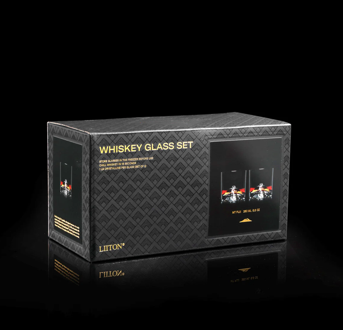 Whiskey Glass Set of 2 - Mt Fuji