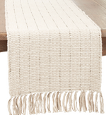 Striped Fringe Tassel Table Runner – 16"x72" | Niche&Co.