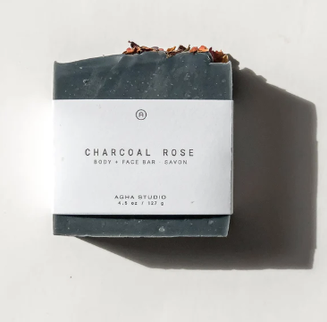 Charcoal Rose Body + Face Bar