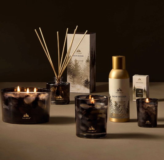 Thymes Noir Woods 6.5 oz Poured Candle | Niche&Co.