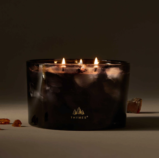 Thymes Noir Woods 3-Wick Poured Candle | Niche&Co.