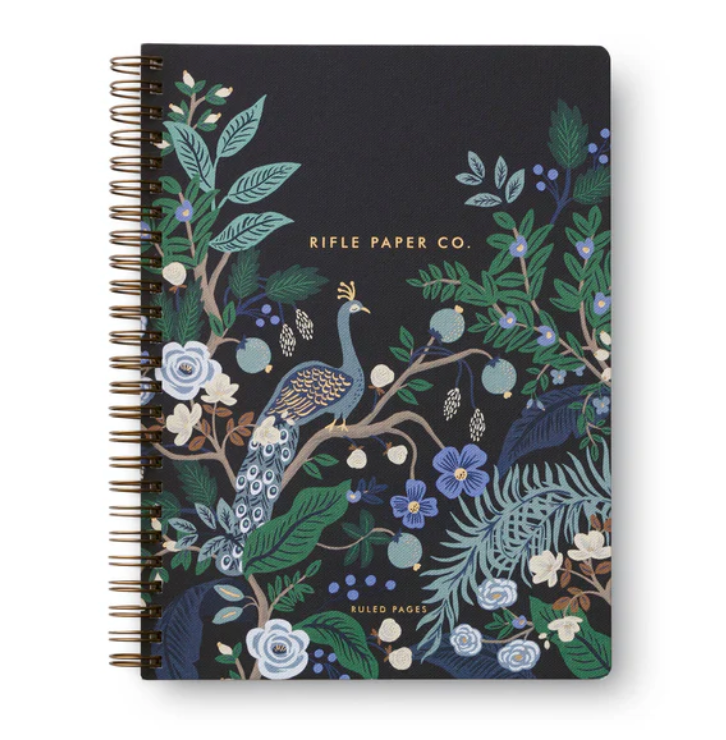 Rifle Paper Co. - Peacock Spiral Notebook | Niche&Co.