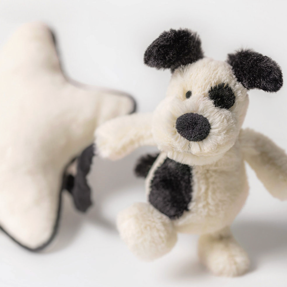 JELLYCAT Bashful Puppy Musical Pull | Niche&Co.